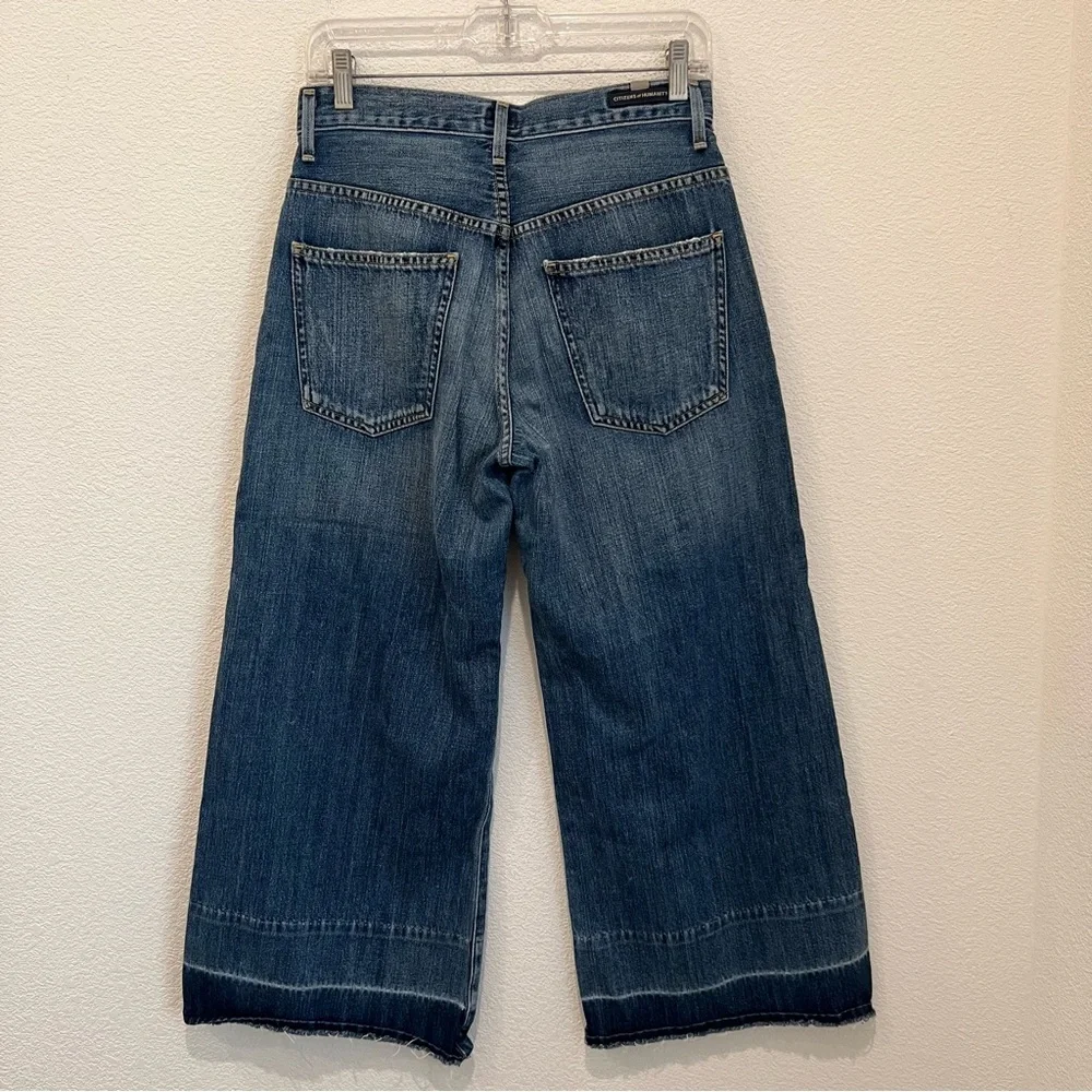 Citizens of Humanity Womens Melanie Cropped Wide Leg Jeans Size 27 Cotton - Picture 9 of 15